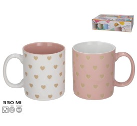 JARRA MUG GRES 330ML LOVE 2 SURT