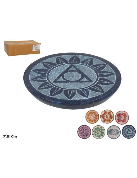PORTA INCIENSO REDONDO 7,5CM 7STD