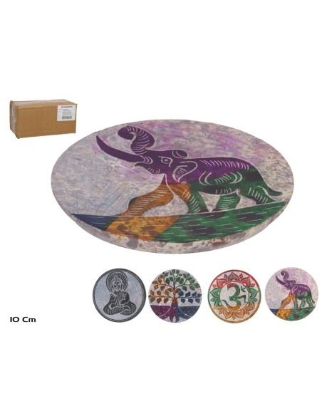 PORTA INCIENSO REDONDO 10CM 4STD