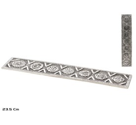 PORTA INCIENSO ALUMINIO 23,5X4CM (1633)