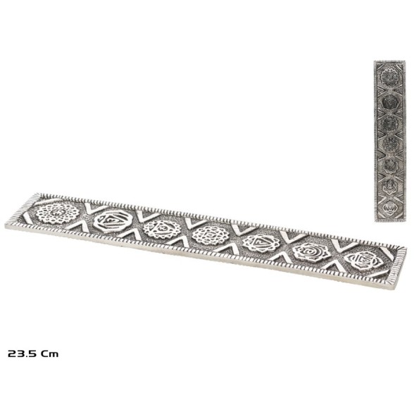 PORTA INCIENSO ALUMINIO 23,5X4CM (1633)