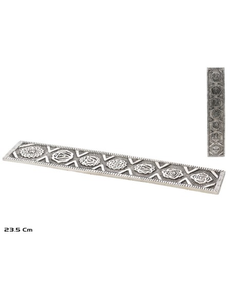 PORTA INCIENSO ALUMINIO 23,5X4CM (1633)