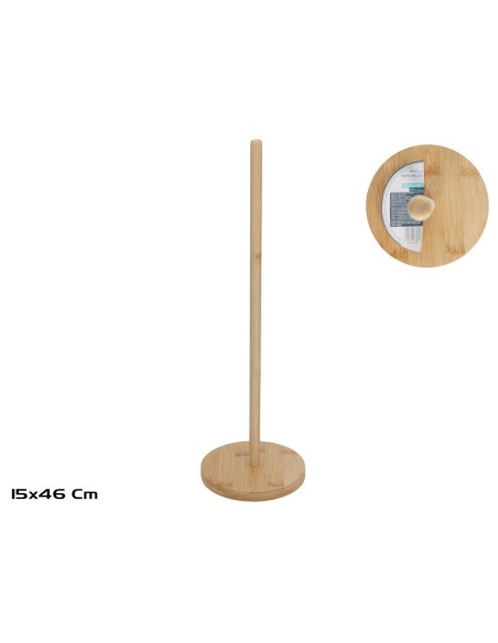 PORTA-ROLLOS WC BAMBU 15X15X46CM