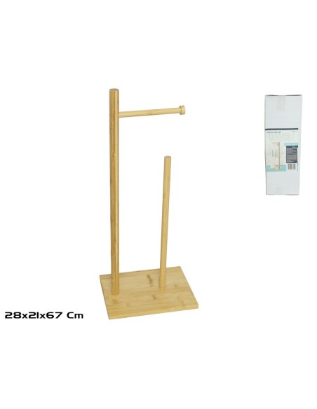 PORTA-ROLLOS WC BAMBU 28X21X67CM