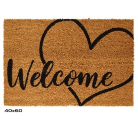 FELPUDO COCO 40X60CM WELCOME HEART