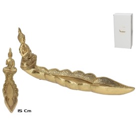 FIGURA BUDA KERANI PORTAINCIENSO 33X7X15 CM RESINA