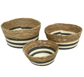 SET 3 CESTOS SERIE ANAS 30X15CM