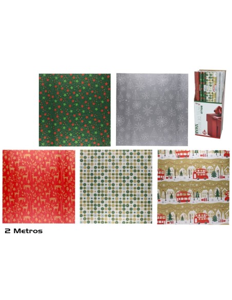 ROLLO PAPEL REGALO XMAS 0,70X2M 2