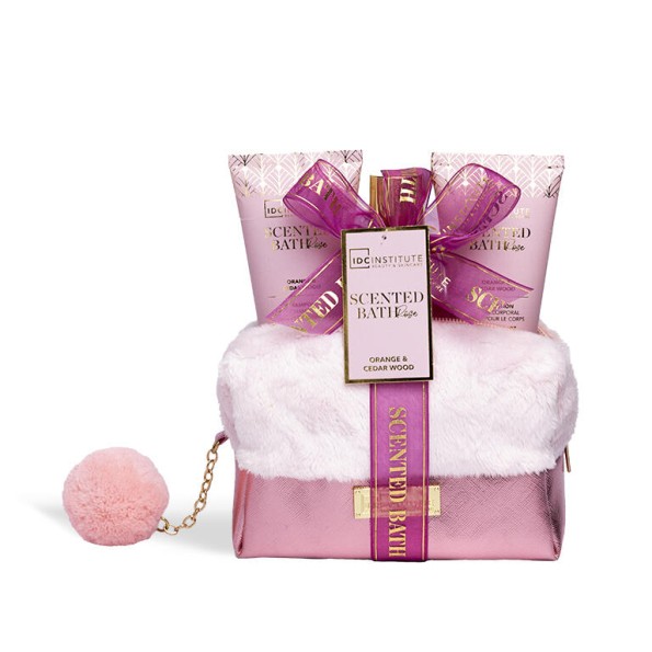 IDC INSTITUTE SCENTED BATH ROSÉ BAG SET