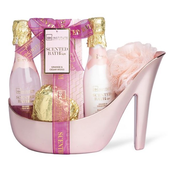 IDC INSTITUTE SCENTED BATH ROSÉ 5 PCS HEEL