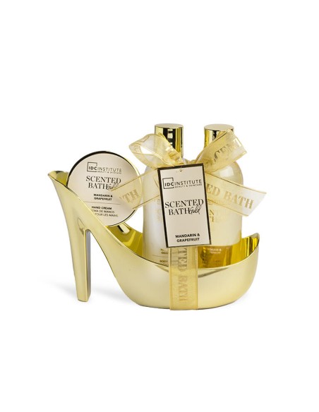 IDC INSTITUTE BATH GOLD MINI HEEL SET 3PCS