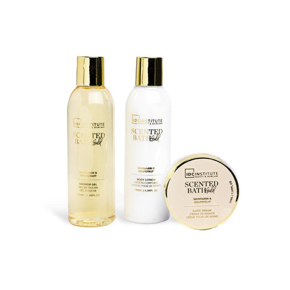 IDC INSTITUTE BATH GOLD MINI HEEL SET 3PCS