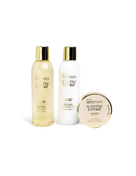 IDC INSTITUTE BATH GOLD MINI HEEL SET 3PCS