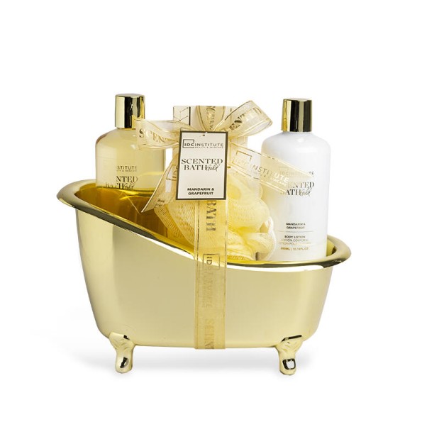 IDC INSTITUTE SCENTED BATH GOLD 4PCS BATHTUB