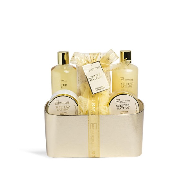 IDC INSTITUTE SCENTED BATH GOLD BASKET 6 PCS