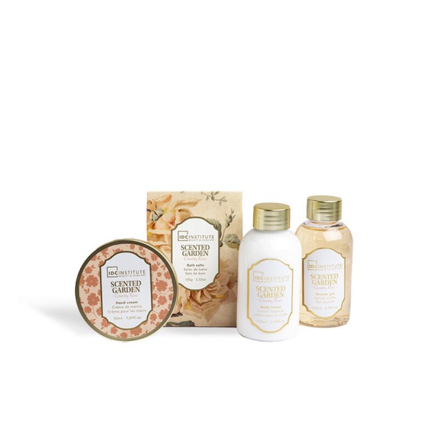 IDC INSTITUTE SCENTED GARDEN 4 PCS TIN BOX