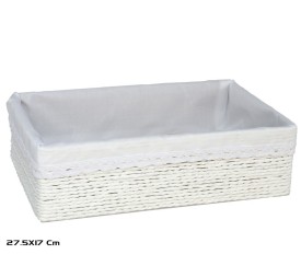CESTA AZKAR BLANCO RECTAN. 27,5x17x8CM