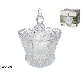 JOYERO CRISTAL CON TAPA 15,5x20CM