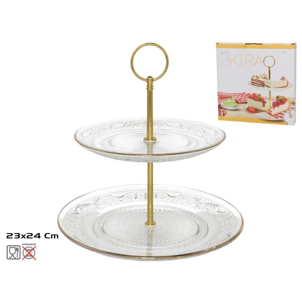 TARTERA 2 ALTURAS KIRA 23X24 CM (6776)