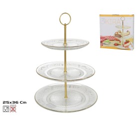 TARTERA 3 ALTURAS KIRA 25X36 CM