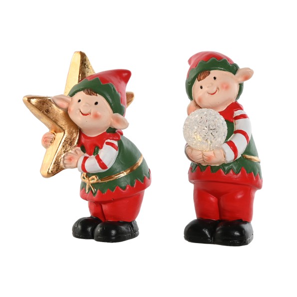 FIGURA CERAMICA 11X8X20 ELFO 2 SURT.