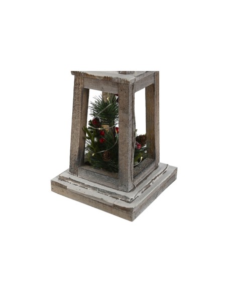 FAROLA LED ABETO 19X19X100 20L 3AA NEVADO NATURAL