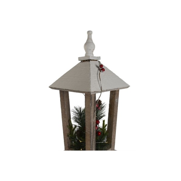 FAROLA LED ABETO 19X19X100 20L 3AA NEVADO NATURAL