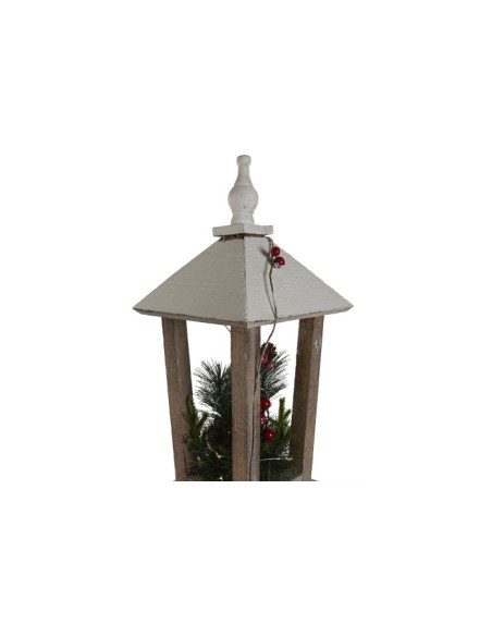 FAROLA LED ABETO 19X19X100 20L 3AA NEVADO NATURAL