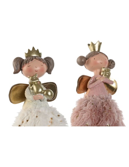 FIGURA LED RESINA 12,5X12,5X32,5 HADA 2 SURT.