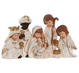NACIMIENTO SET 6 RESINA 32X9,5X17 BLANCO