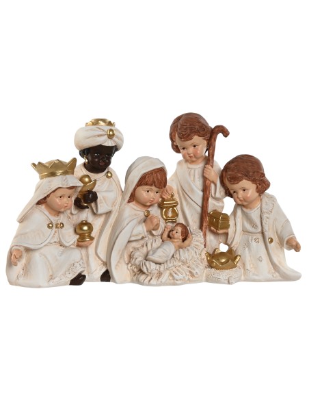 NACIMIENTO SET 6 RESINA 32X9,5X17 BLANCO