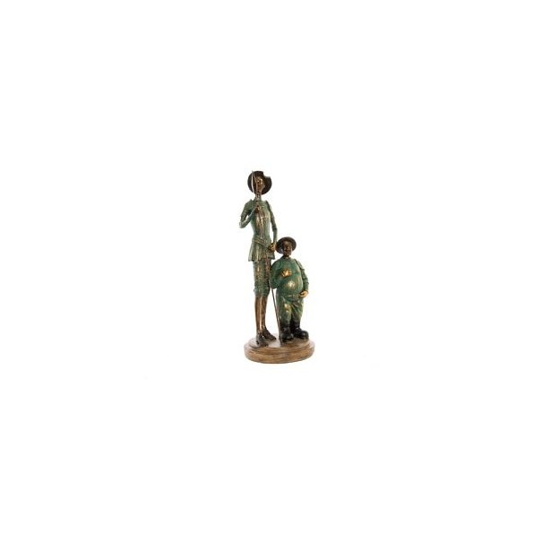 FIGURA RESINA 14X14X35 QUIJOTE ENVEJECIDO