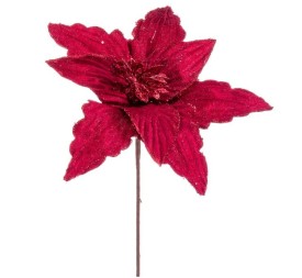 POINSETTIA TEJIDO BURDEOS 30 X 55 CM