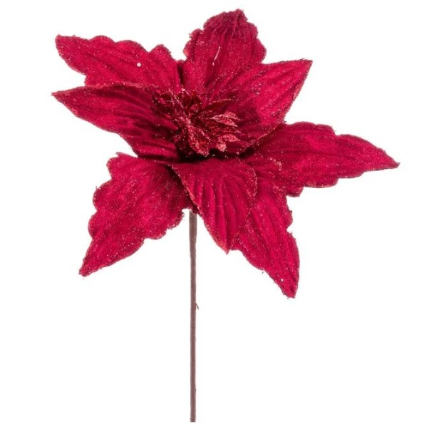 POINSETTIA TEJIDO BURDEOS 30 X 55 CM