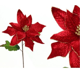 POINSETTIA TEJIDO ROJO 25 X 25 X 72 CM