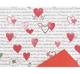 BOBINA PERLATO CARTA DE AMOR ROJO 0,7X40M