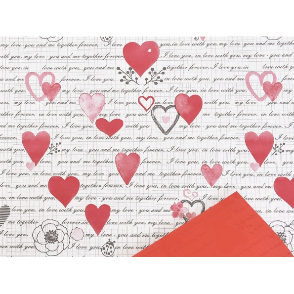 BOBINA PERLATO CARTA DE AMOR ROJO 0,7X40M