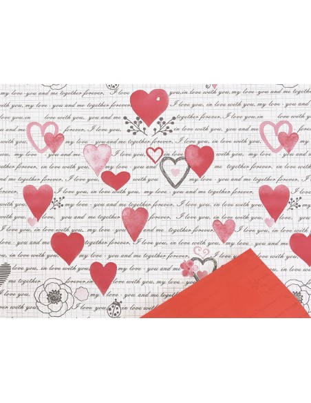 BOBINA PERLATO CARTA DE AMOR ROJO 0,7X40M