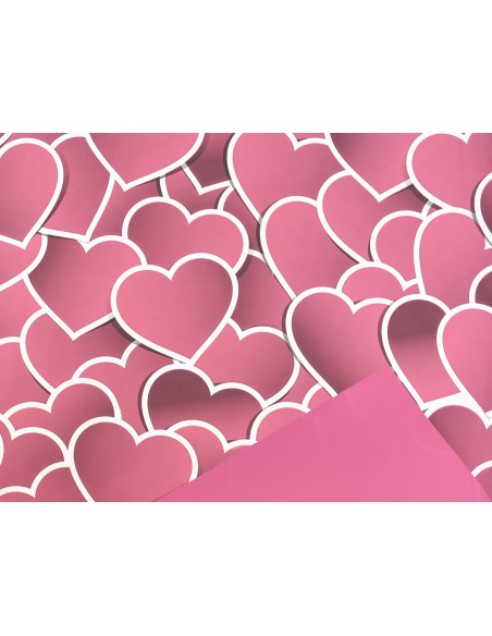 BOBINA PERLATO DISEÑO CORAZON FUCSIA 0,7X40M BOBINA PERLATO DISEÑO CORAZON FUCSIA 0,7X40M