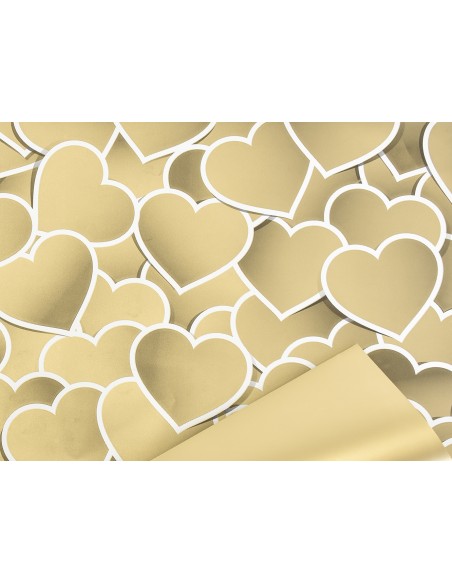 BOBINA PERLATO DISEÑO CORAZON ORO 0,7X40M