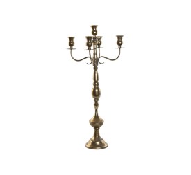 CANDELABRO METAL 38,5X38,5X80 5BRAZOS DORADO