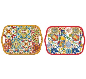 BANDEJA MELAMINA 36X26X2,5 LIMONES 2 SURT.