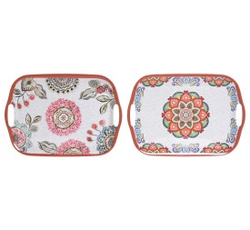 BANDEJA MELAMINA 41X29X2,5 MANDALA 2 SURT.