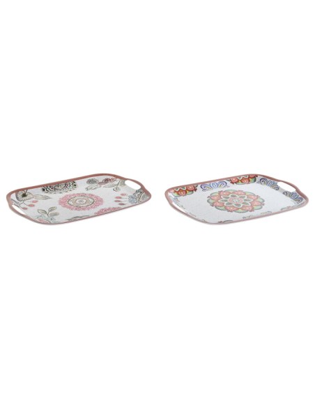 BANDEJA MELAMINA 36X26X2,5 MANDALA 2 SURT. (0890)
