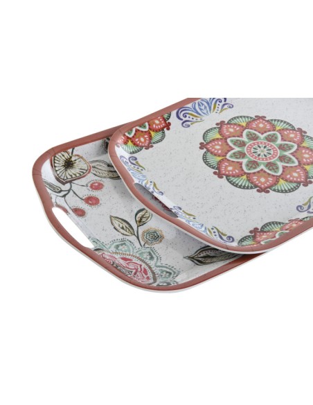 BANDEJA MELAMINA 36X26X2,5 MANDALA 2 SURT. (0890)