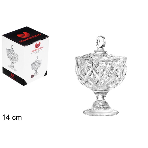 BOMBONERA CRISTAL JOSI 14 CM