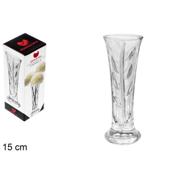 FLORERO CRISTAL CARMELA 15 CM