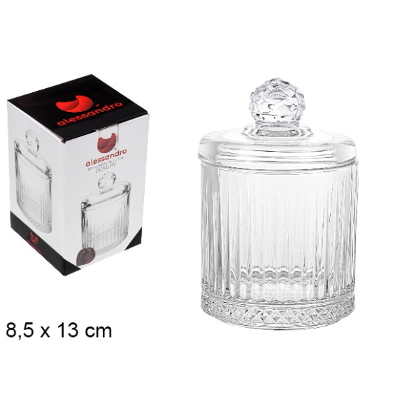 BOMBONERA CRISTAL LUXURY 8,5X13 CM
