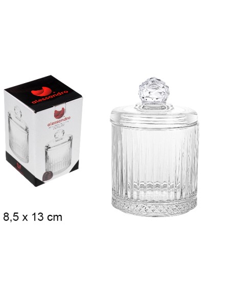 BOMBONERA CRISTAL LUXURY 8,5X13CM