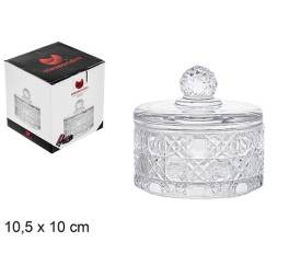 BOMBONERA CRISTAL NARO 10,5X10 CM